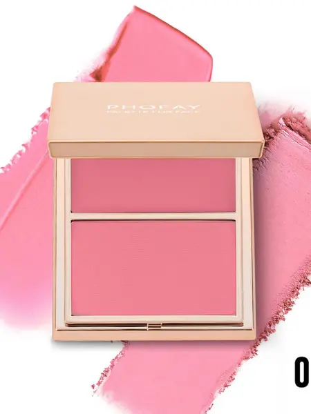 Double-Take Cream & Powder Blush Duo | Radiant Silky Formula for Flawless Natural Flush | Buildable Blush for All Skin Tones