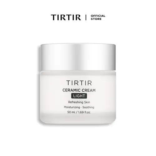 [TIRTIR Official] Ceramic Cream Light - Daily Hyaluronic Lightweight Smooth Hydrating Moisturizing Moisturizer