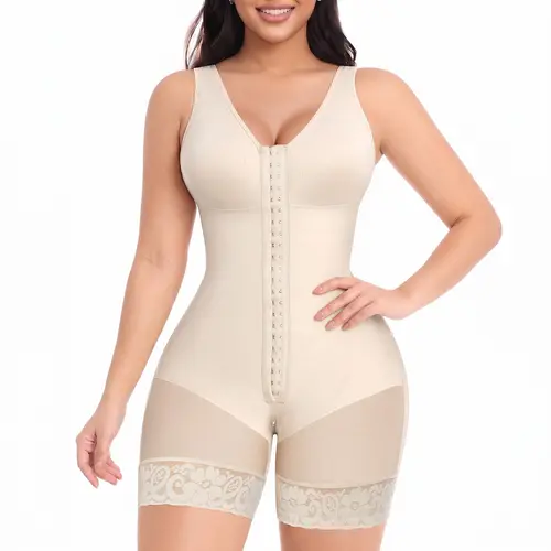 Women‘s YIANNA Fajas Colombianas Shapewear Full Body Shaper Butt Lifter with Hooks Closure