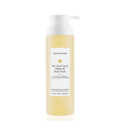 Naturium The Glow Getter Multi-Oil Hydrating Body Wash (500ml) - Gentle Glycerin Body Wash, Milky Lather