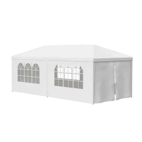 Large Outdoor Canopy Shelter - 10x20 Canopy Tent, White Steel Frame, UV Protection for Weddings, Catering Events (Sports & Outdoor Camping & Hiking Tents & Accessories), Detachable Shade Canopy,back to school,back to school haul