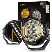 AUXBEAM V-ULTRA Series 5in Dual LED Pods - 172W White Amber Front Side Lights, Amber DRL, IP68 Waterproof Dual LED Lights for Offroad Jeep, Buses,car accessories toolupgrade