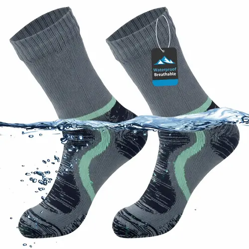 Isunie Waterproof Ankle Socks for Men & Women, Lightweight & Thermal Options, 3-Layer Stretch Technology, Breathable Outdoor Socks for Hiking, Walking, Running, Camping & Cycling