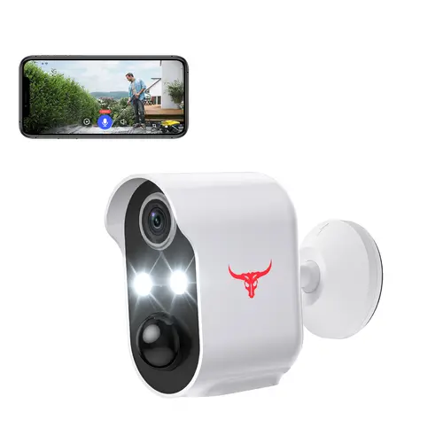 Wireless Wi-Fi Security Camera, Smart Home Gadget, 1080p IP Camera with AI Human Detection, PIR Motion Detection, IR Night Vision, 2-Way Talk, Cloud Storage, Rechargeable Battery, 2.4GHz, Outdoor Security Solutions