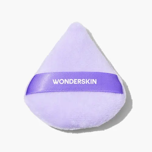 Wonderskin FYP Powder Puff – Soft Velour Makeup Puff for Smooth, Even Powder Application | Blurs Imperfections, Reduces Shine & Sets Makeup Flawlessly | Gentle for Sensitive Skin, Ergonomic Shape for Precision