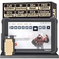 【summerfinds】THINKCAR  689BT Lifetime Free Update Car OBD2 Scanner Tool, THINKSCAN All-System Automotive Diagnostic Tool, Bi-Directional OBD2 Scanner with ECU Coding, 35+ Services, FCA Autoauth, CANFD&DoIP，Bidirectional Scan Tool