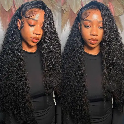 Bling Hair Female Human Hair Lace Frontal Wig, 13x4-13x6 HD Lace, 180% Density Kinky Curly, Full Curl Volume, Heat Resistant, Summervibes & Backtoschool Wig sohochic