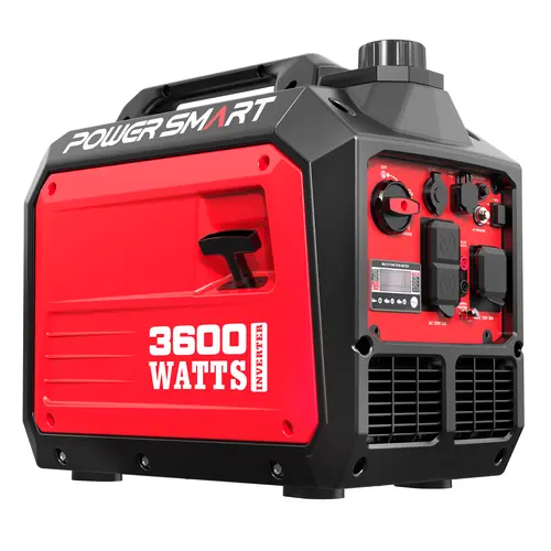 PowerSmart 3600-Watt Super Quiet Portable Inverter Generator (DB5035) - 1.3-Gallon, RV Ready 30A Outlet, Parallel Capable, Blackout Ready, EPA Compliant, All Season, Safe & Long-Lasting, Lifetime Technical Support