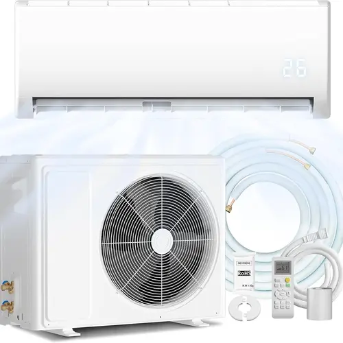TMWINGS 18000 BTU Ductless Inverter Mini Split Cool&Heat AC Heat Pump, 19 SEER2 115V Energy Saver Unit, Cools Up to 750 Sq.Ft, 115V Plug, Auto Defrost, Remote Control, Pre-Charged Condenser & Installation Kits, Remote Ctrl, Mini Splits, Apartment