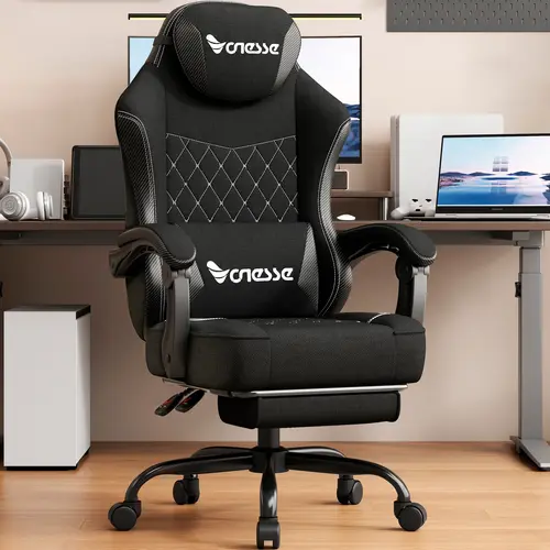 VONESSE  Gaming Chair 300 lb High Back Ergonomic Chair with Foot Pedal and  Function, Model V3008A Video Game Chair Gaming Computer Chair