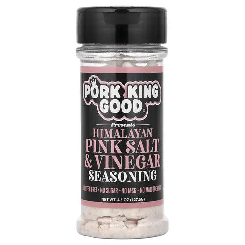 Pork King Good Himalayan Pink Salt & Vinegar Seasoning , 4.5 oz (127.5 g)