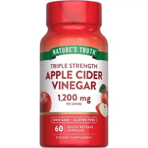 Nature's Truth Apple Cider Vinegar - 1200 mg - Quick Release Capsules - Non-GMO & Gluten Free Supplement