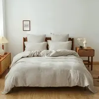 Simple&Opulence 100% Linen Duvet Cover Set, Pure Natural French Flax Duvet Cover, Breathable Soft Comfy Linen Bedding Comforter Cover with Pillowcase, memorial day,summerwins