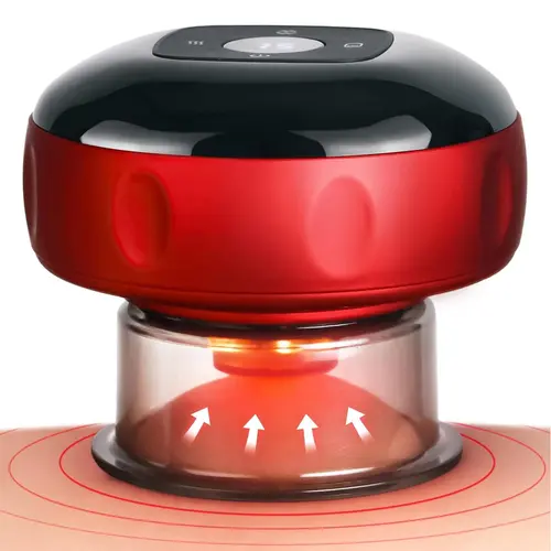 Smart Vacuum Cupping Massager, USB-Rechargeable Vacuum Massage Tool with Gua Sha Function, Multifunctional Personal Care Device for Home and Travel #GLOBAL PICKS