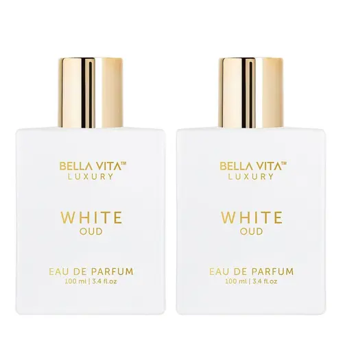 BellaVita Luxury's White Oud x 2 | Unisex Eau De Parfum | Orange, Freesia & Wood Notes | Made with Clean & Natural Essential Oils | Cruelty Free