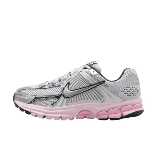 Women's Nike Zoom Vomero 5 Running Sneakers - Photon Dust Pink Foam, Mesh Upper Feels Airy, Zoom Air Cushioning, Closed-Top Athletic Shoes for Women, Gym to Street Versatile Trainers