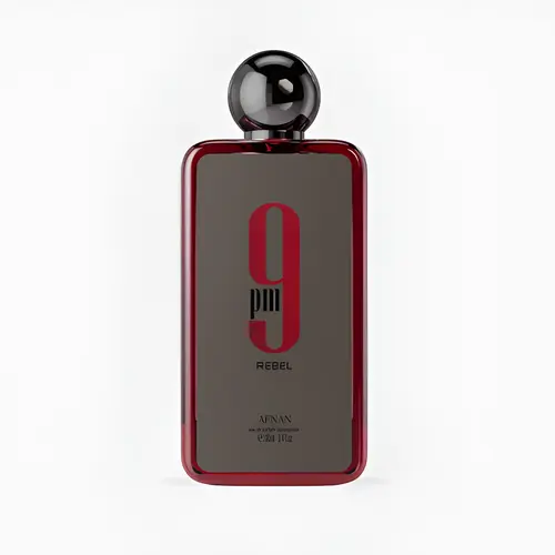 Afnan | 9 PM | Rebel | Unisex Fragrance | 100 ML 3.4 OZ | Eau De Parfum | Ambergris - Dry wood & Caramel