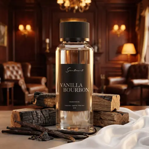 Scentiment Vanilla Bourbon Fragrance Oil - Orange Zest & Bourbon Scented with Vanilla Bean, Aged Oak & White Musk Notes - Rich, Luxurious Aroma