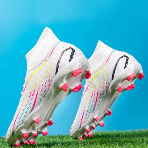 Men's High Top Football Shoes, Sports Football Shoes, Breathable Comfortable Football Cleats, Professional Football Shoes for Outdoor Training & Competition, Football Field Boots, Training Soccer Boots