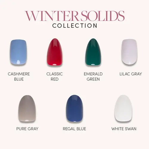 Glamnetic Winter Solids Press On Nail Collection - Winter Opulence