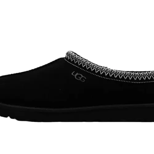 Women's UGG Tasman II Slipper - Black, Lightweight, Soft Suede, Slip-On, Flat Heel, Trendy, Comfy, Casual Wear, Daily Walking Footwear, Warm Indoor House Shoes