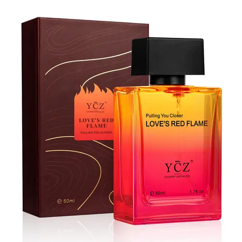 [YCZ] Love's Red Flame Eau de Parfum 1.7 fl oz | Warm Spicy Woody Fragrance, Warm, Alluring & Irresistibly Attractive, Long-Lasting for Dates and Evening Social Occasions, Inspired by the Spark That Draws Two People Closer,summer outifit