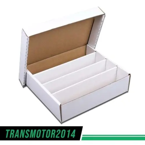 3200 Count Corrugated Cardboard Trading Card Baseball Coin Slab Storage Box 4row Upgraded Version G-PLUS