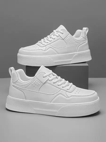 Men's Low Top Sporty Board Shoes, Sneaker, Breathable Textile Upper, Eva Sole, Ideal for Outdoor Activities & School Use