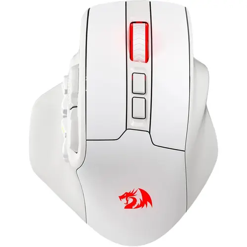 Redragon M811 PRO Wireless MMO Gaming Mouse, 15 Programmable Buttons, RGB Backlit Gamer Mouse with Ergonomic Design & Natural Grip Build, 10 Side Macro Keys, Precision Actuation, Software-Supported DIY Keybinds,back to school,back to school shopping