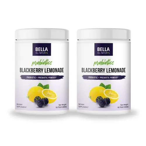2 Pack Bella All Natural Probiotics Blackberry Lemonade