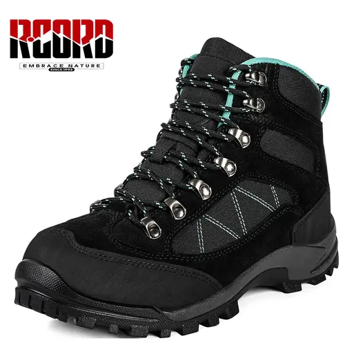 R CORD Hiking Boots Women Waterproof Ankle Support Backpacking Boots Breathable Non-Slip Durable Hiking Boots for Outdoors Matching Shoes Stability