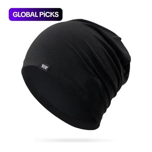 Solid Color Cooling Skull Cap, Sweat Wicking Cycling Running Beanie, Motorcycle Hat, Helmet Liner, Moisture Wicking Headwear for Men & Women, Helmet Liner Hats