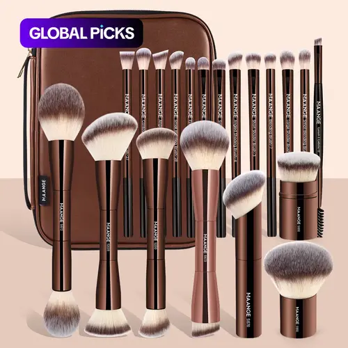 Makeup Brush Set with Storage Bag, 20-Piece Professional Face Makeup Brush Kit with Soft Bristles, Brushes Makeup, Versatile Cosmetic Brush Set for Women & Girls Beauty Brush Set #GLOBAL PICKS