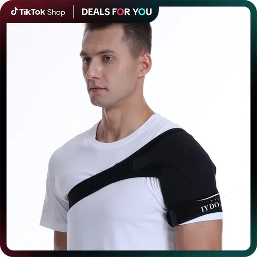 IYDoaMea 1pc Shoulder Brace for Torn Rotator Cuff - Adjustable Wearable Brace Arm Wrap Sports Sleeves & Support for Men, Women, Shoulder Fatigue Relief, Compression, Stability & Recovery Healthcare Tool, Adjustable Wearable Sports Sleeves & Support