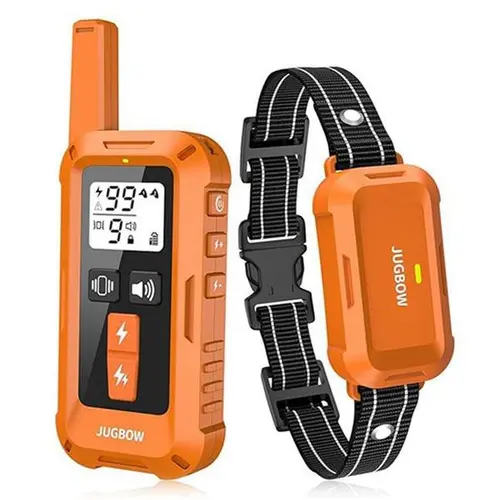 Jugbow Dog Training Collar - 4200FT Remote Range, 4 Training Modes, IPX8 Waterproof, Security Lock, Rechargeable e-Collar-DT68