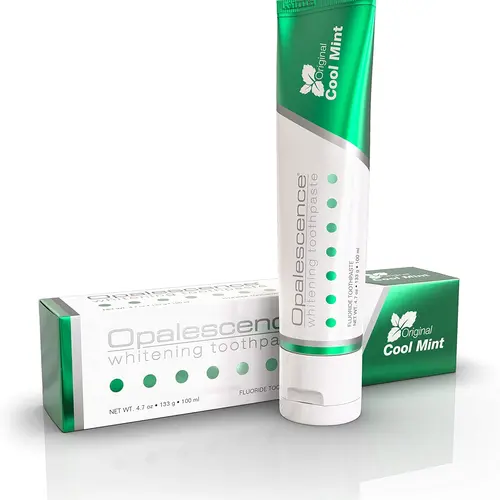 Opalescence Teeth Whitening Toothpaste - Ultradent Cool Mint Original Formula - Gluten-Free Oral Care, Gentle Daily Use - 4.7 oz