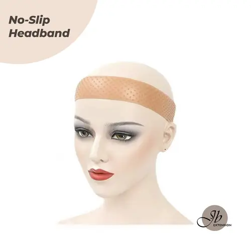 JBextension 1 Pcs No-Slip Headband Adjustable Silicone Wig Headband Fix Non Slip Wig Bands Seamless Grip Strong Holder for Men Women Sports Yoga