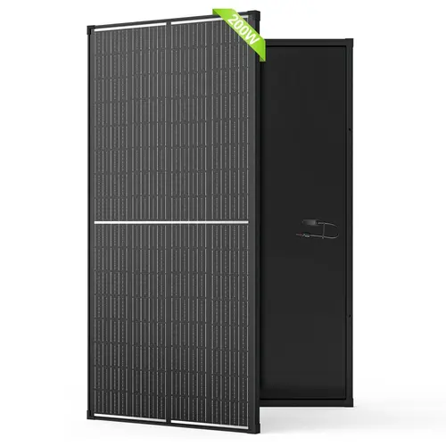200W High Efficiency Solar Panel, 12V/24V Monocrystalline Module with 9BB Half-Cut Cell Technology, 24% Conversion Rate PV Panel for Home, RV, Boat, Marine, Farm, and Off-Grid Power Systems, TikTokShopBlackFriday