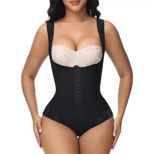JOSHINE SHAPER Women's High Waist Compression Bodysuit - Tummy Tuck, Tummy Control, Waist Trainer, Butt Lifter, Thong, Open Bust Girdle, Faja Moldeadora, Bodysuit for Women, Compression Tummy Tuck Womenswear