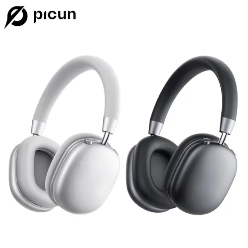 Picun F5 Over-Ear Wireless Headphones, -35dB Active Noise Cancellation (ANC), Bluetooth 5.4 Low-Latency, Hi-Fi Audio, Personalized APP, Customizable EQ, Lightweight Hybrid ANC Headset for Travel, Work,back to school,back to school haul