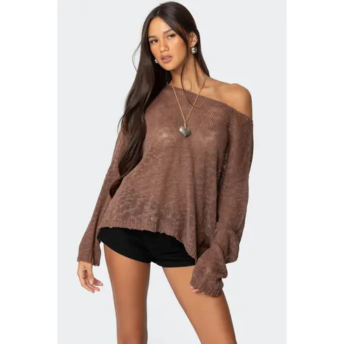 Bri Oversized Boat Neck Sweater