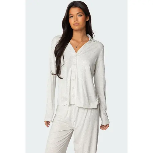 Justina Button Up Top
