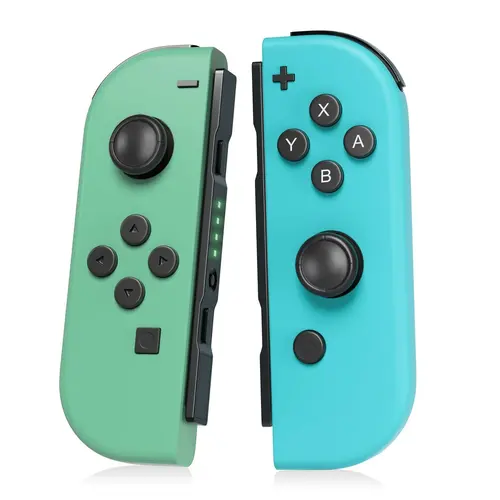 Wireless Joy-Con Replacement Controllers for Switch/OLED/Lite - Handheld Gaming Items with Rechargeable Batteries, Motion Control, Dual Vibration, Screenshot, Wake-Up Features - Video Games Console Smartphone Accessories