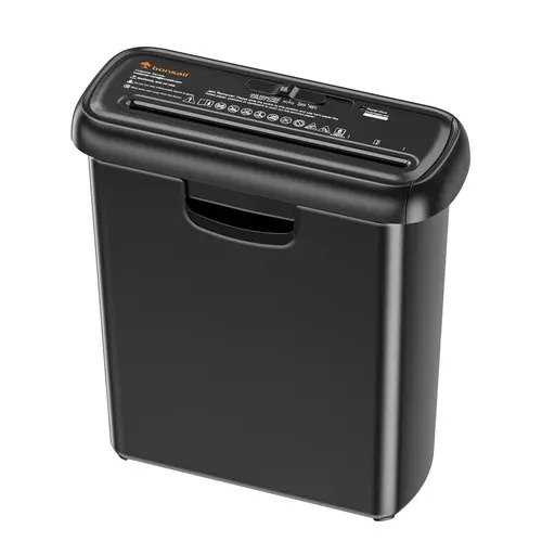 Bonsaii 6-Sheet Strip-Cut Document Shredder - Portable Mini Paper Shredder, Office Equipment with Extendable Arms, Overheat Safety Protection, No Included Basket, Ideal for Home/Office Use