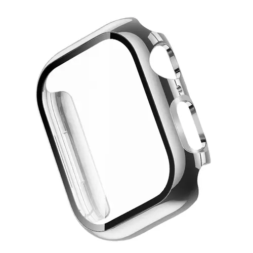 MISSAIR Solid PC Smartwatch Case with Built-in Screen Protector, Touch Stays Smooth, Compatible with 40/41/42/44/45/46/49mm Smartwatches, Durable Protective Smartwatch Accessories