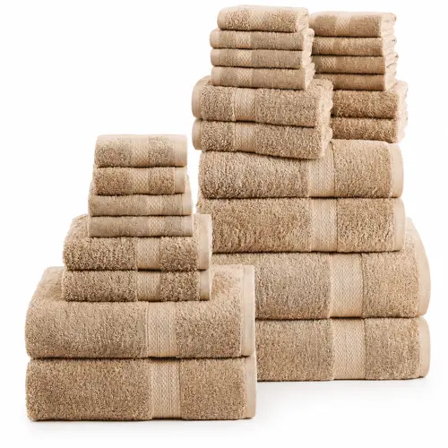 LANE LINEN Towel Set Soft - 100% Ring-Spun Cotton, Absorbent & Quick Dry - Soft, Durable & OEKO-TEX Certified, Ideal for Spa & Home
