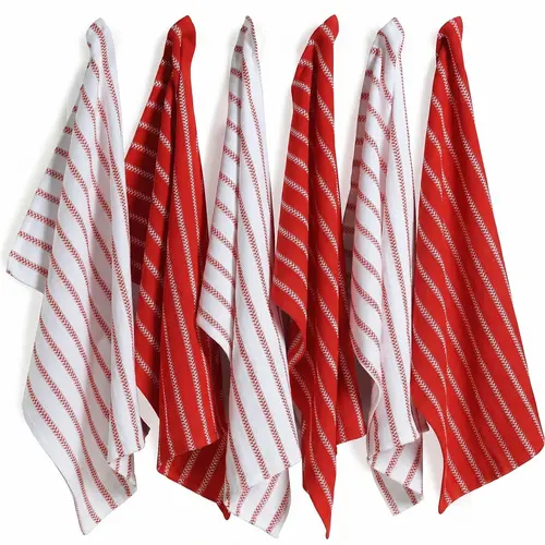 LANE LINEN 100% Cotton Kitchen Linens Set - Tightly Woven Absorbent Dish Towels, Dishcloths & Hand Towels, Quick-Drying, Reusable Paper Towel Alternative - Housewarming, Bridal Shower & Wedding Registry Gift for Home Cooks