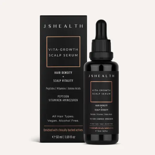 JSHealth Vita-Growth Scalp Serum - Multi-Peptide & Vitamin Infused Haircare for Hairline & Scalp Health - Vegan Formula - 50ml - Amino Acids