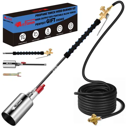 【toolupgrade】ARTFLAMM Springtok Propane Torch Weed Burner Kit, High BTU Blow Torch with 10FT Hose, Garden Torch with Turbo Trigger for Flame Weeding,Roofing  #toolupgrade