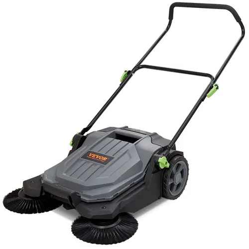 【toolupgrade】VEVOR Walk-behind Hand Push Floor Sweeper, Various specifications, Sweeping Width Floor Sweeper Manual Non-Electric, Angle & Height Adjustable Folding Handle for Walkway, Yard, Garage, Patio,dorm essentials,home essentials